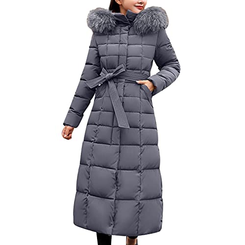 Winterjacke Damen Damen-Jacken Atmungsaktiv Ski-Jacken Zip Steppjacke Elegant Pufferjacke Freizeit Winter Skijacke Wattierte Extra Dick Wasserdicht Weste In Daunenoptik Lange Ärmel Wintermantel von MGSFGlk