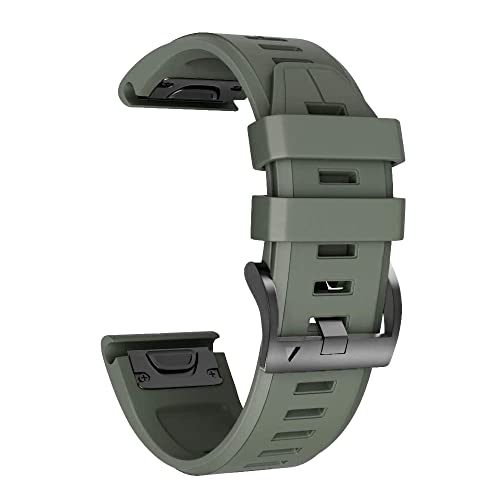 MGTCAR 22 x 26 mm Schnellverschluss-Armband aus Silikon für Garmin Fenix 7X 7 Epix 6X 6 Pro 5X 5 Plus 3HR 945 Smartwatch-Armbänder Quickfit-Armband, 26mm For Fenix 6X 6XPro, Achat von MGTCAR