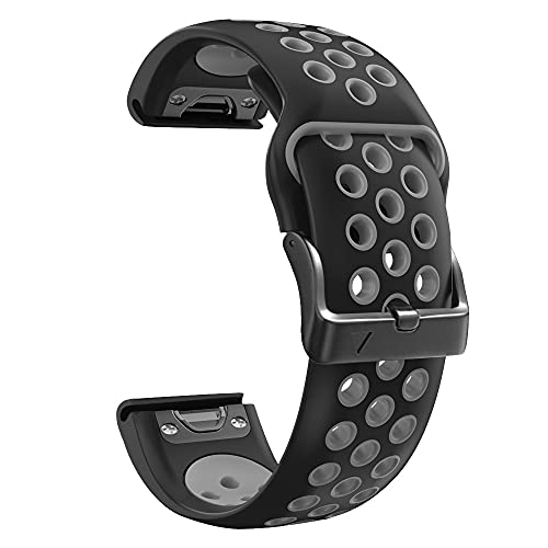 MGTCAR Silikon-Uhrenarmband für Garmin Fenix 7 7X 6 6X Pro 5 5X 3HR 935 EPIX D2 Smartwatch-Armband, Schnellverschluss-Armband, 26mm Fenix 7X, Achat von MGTCAR