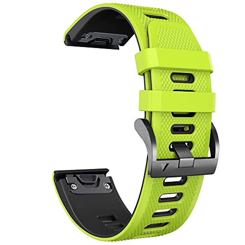 MGTCAR Sport-Silikon-Uhrenarmband für Garmin Fenix 6X 6 Pro 5X 5 Plus 7 7X 3HR Descent MK2 Smart Schnellverschluss-Armband 22 mm 26 mm, 26mm For Fenix 6X 6XPro, Achat von MGTCAR