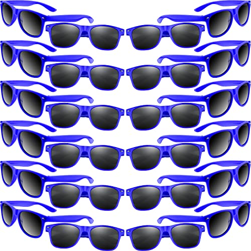 MIAHART 24er-Pack Kinder-Sonnenbrillen, Partybrillen, Geschenktütenfüller für Jungen und Mädchen, Geburtstagsparty, Sommerparty-Zubehör (Blue) von MIAHART