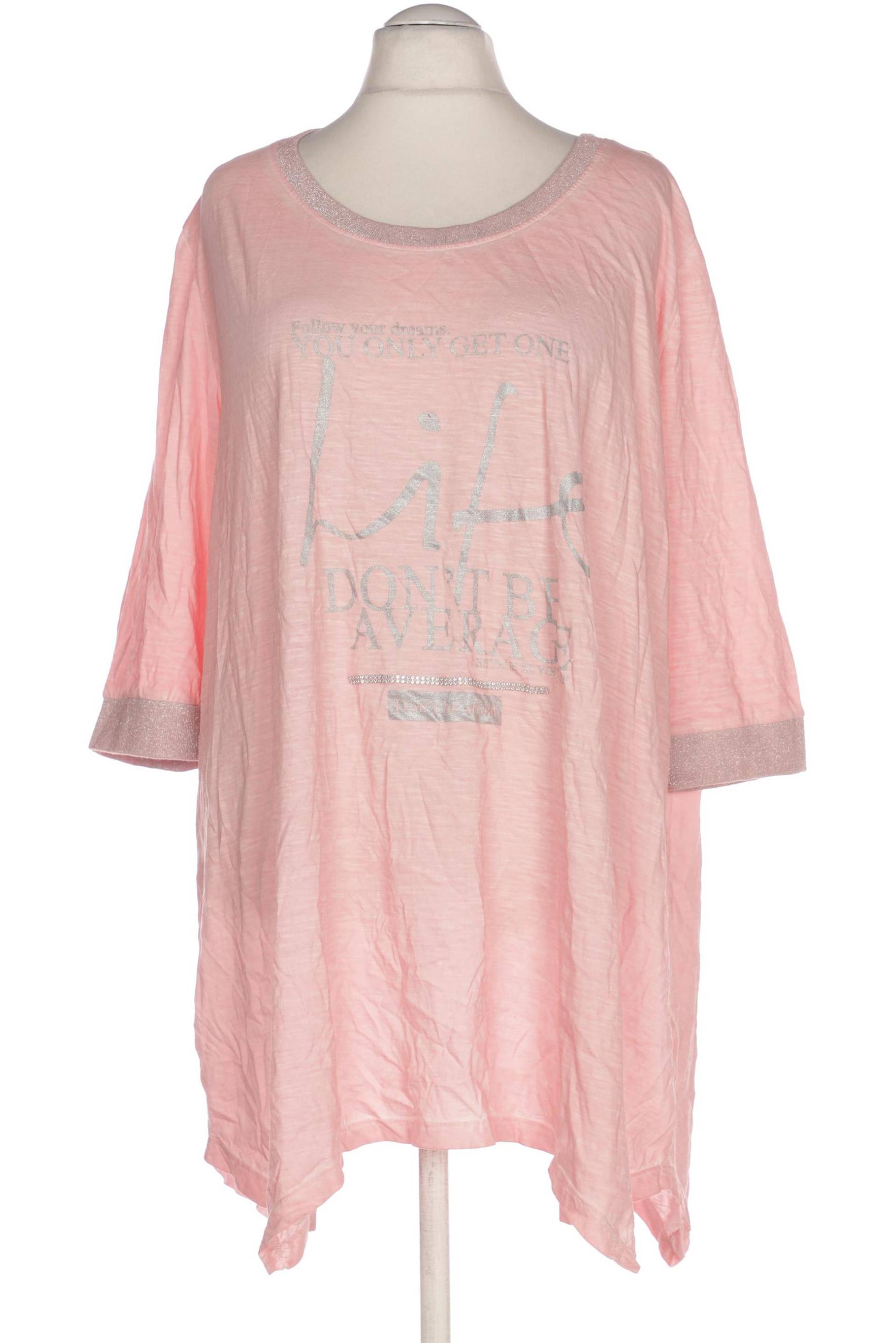 Miamoda Damen T-Shirt, pink, Gr. 56 von MIAMODA