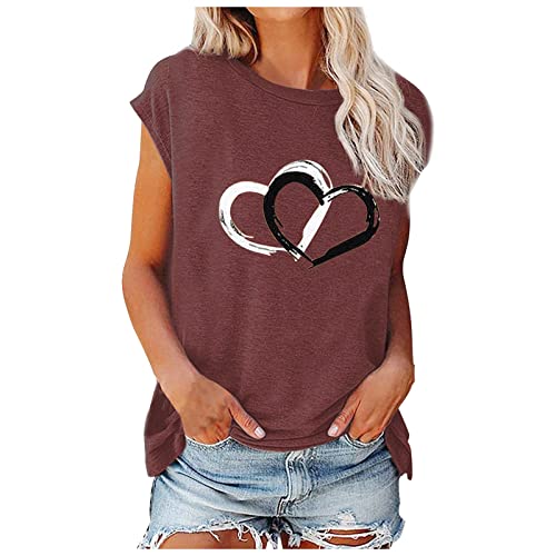 Jungen Mountain top Frauen yjuu t-Shirts Tanktop Baumwolle beige Tank monari Base Coat top uv Shellac und Set miederkleid sexy bw Pullover Damen Oxbow t-Shirt Damen Weiss tischset(B-WeinRot,L) von MICKURY