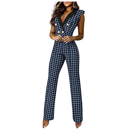 MICKURY Elegante Jumpsuits Damen Leggings Lederoptik Damen grüne Leggings Bequeme Hosen Damen Jumpsuit mit Spitze Kurze Hosen Frauen Hosen mit Seitentaschen Schwangerschafts schneehosedamen(Marine,L) von MICKURY