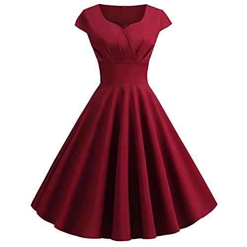 MICKURY Sommerkleid Damen,konfirmationskleider 2022,hängerchen,Satinkleid weiß,Partykleid Glitzer,Kleid mit Cut Outs,Mont Abendkleid,schwarzes enges Kleid(Weiß,S) von MICKURY