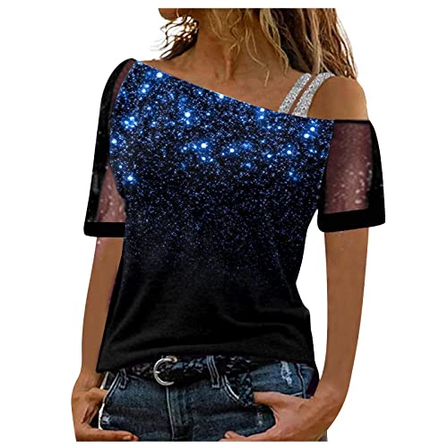 Women's Blouses & Shirts Werkfeuerwehr T-Shirt Emporio Damen Unantastbar Corset Top Damen Nvgtn Hose Slytherin Quidditch Hudis MäDchen JGA Hemden Damen Langarm Rusty Neal Pullover(Blau,XL) von MICKURY