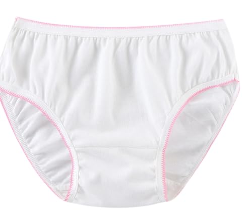 MIEGUIWOR 5 Stück Einweg Unterhosen Damen,100% Baumwolle Einweg Slips Damen,Einmal Unterhosen Damen,Einmal Slip Damen für Krankenhaus Mutterschaft Reise Urlaub Wochenbett Wöchnerinnen (weiß,XL) von MIEGUIWOR