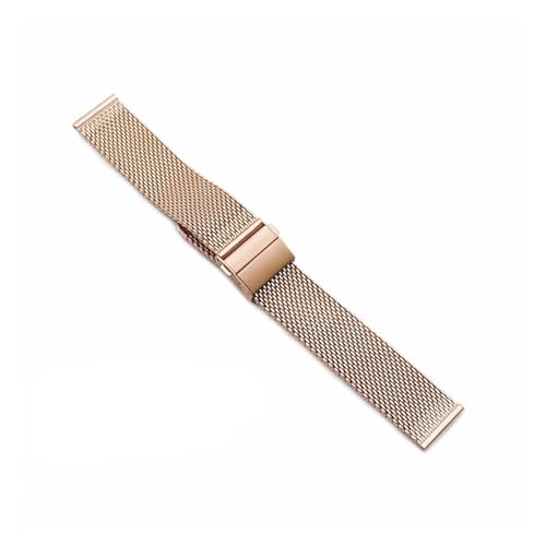 MILNBJK Jeniko Edelstahl-Uhrenarmband 18 Mm 20 Mm 22 Mm Armband Schnellverschluss-Uhrenarmbänder Ersatzarmband For Männer Frauen (Color : Rose Gold, Size : 22mm) von MILNBJK