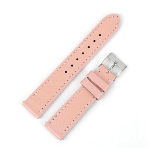 MILNBJK Jeniko Kalbsleder-Armband, 12–22 Mm, Modisches Handgefertigtes Palmenmuster, Echtes Lederarmband For Männer Und Frauen, Länge 18/20/22 Cm (Color : Pink, Size : 16MM_L-130 90MM) von MILNBJK