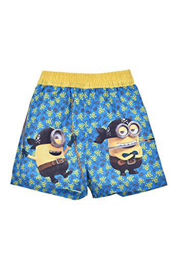 MINIONS Badeshorts für Jungen, Badehose Badeanzug Boxershorts, Surf Badeshorts für Jungen, Despicable Me Design, Größe 3 Jahre - Blau von MINIONS