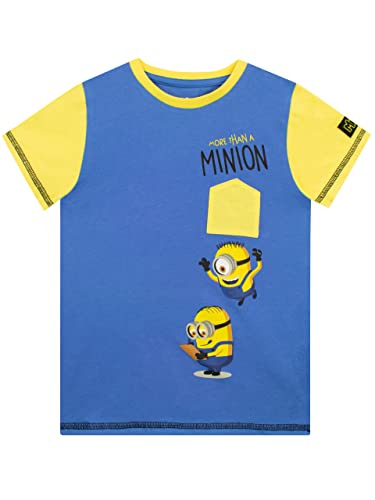 MINIONS Jungen T-Shirt Blau 128 von MINIONS