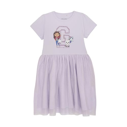 MINYMO Mädchen Short Sleve Casual Dress, Violett, 122 EU von MINYMO