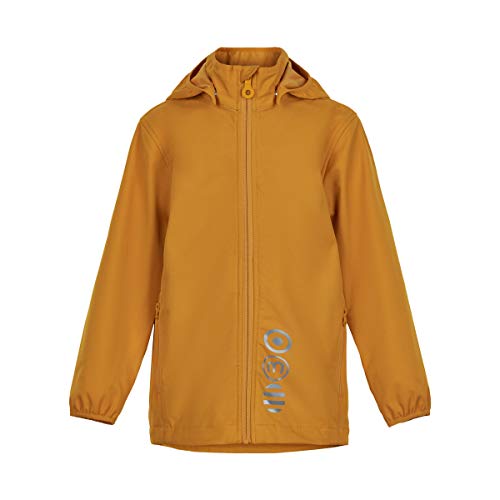 MINYMO Unisex-Child Softshell Shell Jacket, Golden Orange, 104 von MINYMO