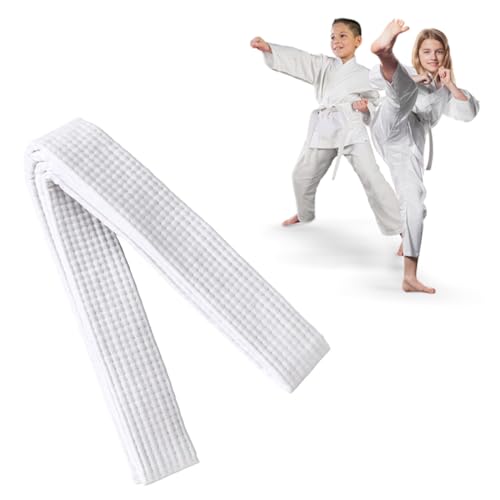 MIRKUZI Kampfsportgürtel 180 cm Judo-Gürtel, Taekwondo-Gürtel, Kampfsport-Gürtellänge, Karate-Gürtel aus extra dickem Stoff für Kinder, professioneller Karate-Aikido-Gürtel für Kinder MIRKUZI Kampfsportgürtel 180 cm Judo-Gürtel, Taekwondo-Gürtel, Kampfsport-Gürtellänge, Karate-Gürtel aus extra dickem Stoff für Kinder, professioneller Karate-Aikido-Gürtel für Kinder von MIRKUZI