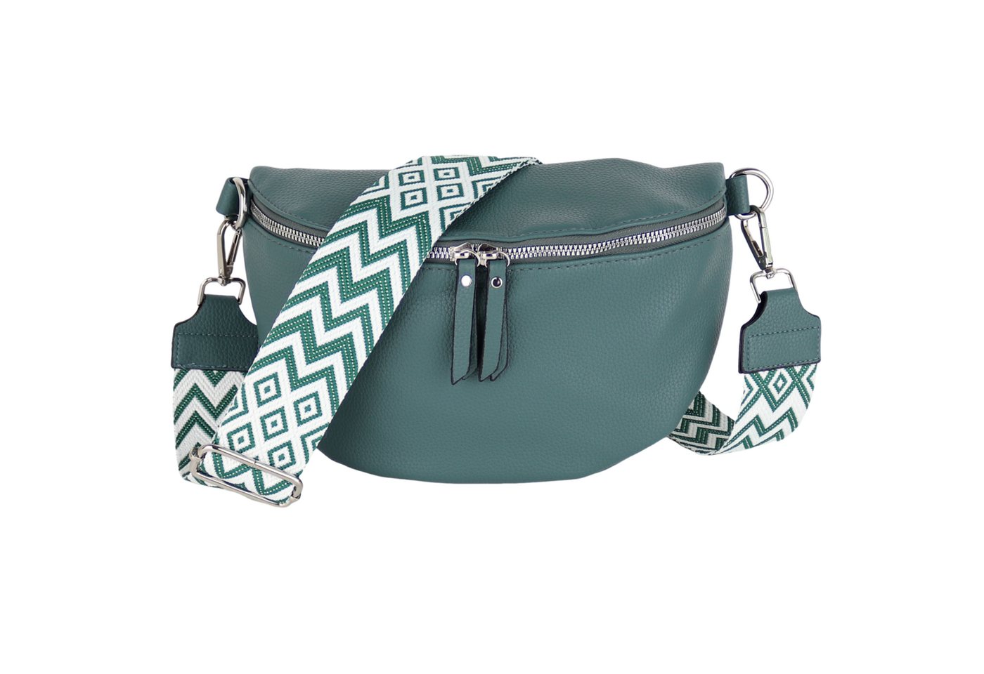 MIRROSI Bauchtasche Damen Taschen, Umhängetasche, Brusttasche, 26x18x9cm Veganes Leder (Schultertasche für jeden Anlass), Crossbody Bag, Bohemian gemusterten& verstellbaren Schulterriemen von MIRROSI