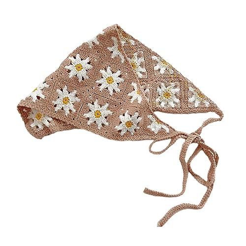 Gestrickte Blume Schal Schöne Häkeln Haar Kopftuch Tie Back Blumenmuster Elegant Turban Für Mädchen Foto Requisiten Häkeln Haarband Für Frauen Handgemachte Häkeln Haarband Mit Niedlichen Muster von MISUVRSE