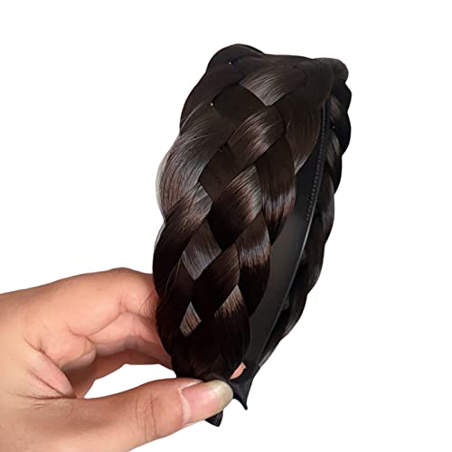 Haar Geflochtenes Stirnband Haarteil Geflecht Haarband Perücke Unsichtbare Geflochtene Haar Hoop Zöpfe Perücke Für Styling Haar Geflochtenes Stirnband Haarteil von MISUVRSE