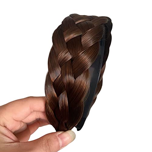 Haar Geflochtenes Stirnband Haarteil Geflecht Haarband Perücke Unsichtbare Geflochtene Haar Hoop Zöpfe Perücke Für Styling Haar Geflochtenes Stirnband Haarteil von MISUVRSE