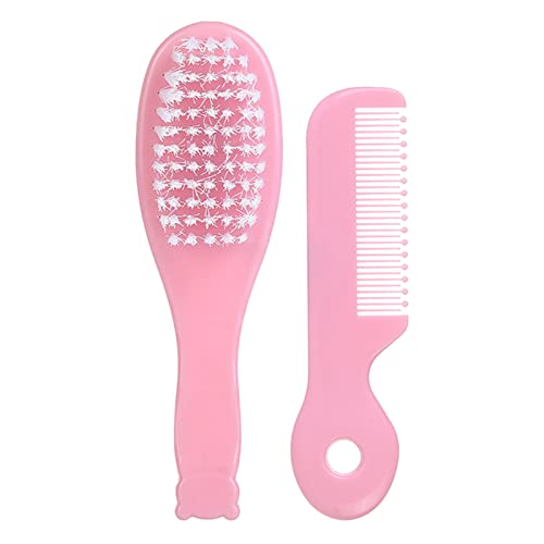 Weiche Haarbürste & Kamm-Set, feinste Borsten, Babyhaarbürste, Säuglingskörper, Massagebürste, Badewanne, beruhigende Bürste, Reiseausrüstung, Babyhaarbürste, Babyhaarbürste, Set für Neugeborene, von MISUVRSE