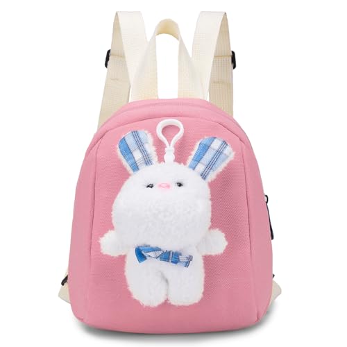 MISWAN Mini Kinderrucksack für Kita Kinder Rucksäcke Niedlich Kindergartenrucksack Mädchen & Jungen, 2-3 Jahre(Rosa) von MISWAN