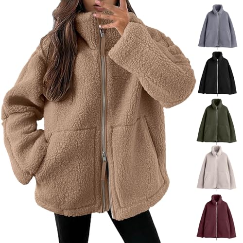 MJIQING Plüschjacke Damen Teddyfleece Jacke Winterjacken Damen Teddy Jacke Damen Outdoor Fleecejacken Für Damen Befristetes Angebot Fall Outfits Women Grobstrickjacke Damen Die Discounter Fleecejacke MJIQING Plüschjacke Damen Teddyfleece Jacke Winterjacken Damen Teddy Jacke Damen Outdoor Fleecejacken Für Damen Befristetes Angebot Fall Outfits Women Grobstrickjacke Damen Die Discounter Fleecejacke von MJIQING