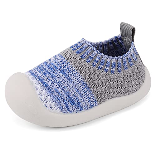 MK MATT KEELY Baby Lauflernschuhe Jungen Weiche Mesh Atmungsaktive Krabbelschuhe Babyschuhe 0-4 Jahre,Blau,EU 20(CN 15 von MK MATT KEELY