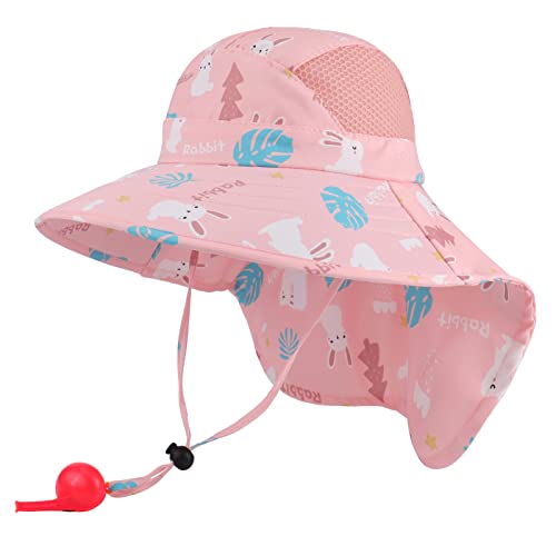 MK MATT KEELY Sonnenhut Kinder UV Schutz 50+ Mädchen Schirmmütze Sommer mit Breiter Krempe für 3-12 Jahre von MK MATT KEELY