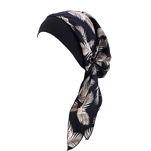 Frauen Turban-Stirnband Frauen Kopftuch Hut Mütze Haar Schal Turban Kopftuch Turban Hüte Kopfbedeckung Sportanzug Für Damen von MKIUHNJ