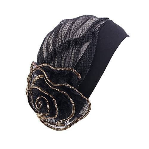 Frauen Turban-Stirnband Frauen Kopftuch Hut Mütze Haar Schal Turban Kopftuch Turban Hüte Kopfbedeckung Tennistasche Head von MKIUHNJ