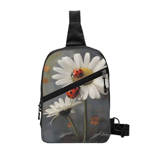 Ladybug bedruckte faltbare Schultertasche – leicht, lässig, Umhängetasche, Wanderrucksack für Herren, Damen, Kinder, Schwarz , Einheitsgröße, Wanderrucksack Ladybug bedruckte faltbare Schultertasche – leicht, lässig, Umhängetasche, Wanderrucksack für Herren, Damen, Kinder, Schwarz , Einheitsgröße, Wanderrucksack von MKNAZ