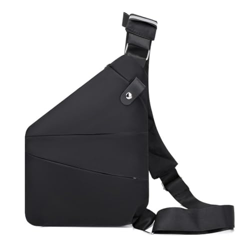 Wander Plus Anti-Diebstahl-Tasche, Cross-Body-Reisetasche, Wander Plus, seitliche schlanke Schultertasche für den Außenbereich, schwarz 2, 31*20*23*1.5cm von MLEHN