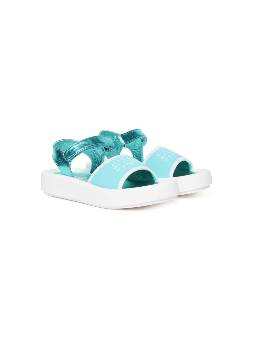 MM6 Maison Margiela Kids Sandalen mit Nummern-Motiv - Blau von MM6 Maison Margiela Kids