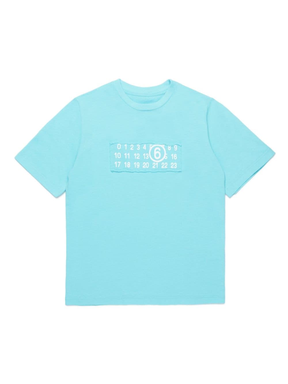 MM6 Maison Margiela Kids T-Shirt mit Nummern-Motiv - Blau von MM6 Maison Margiela Kids