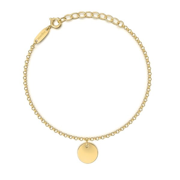 MOANINA Armband Chiara Coin - 925 Silber/18k Gold Vermeil von MOANINA