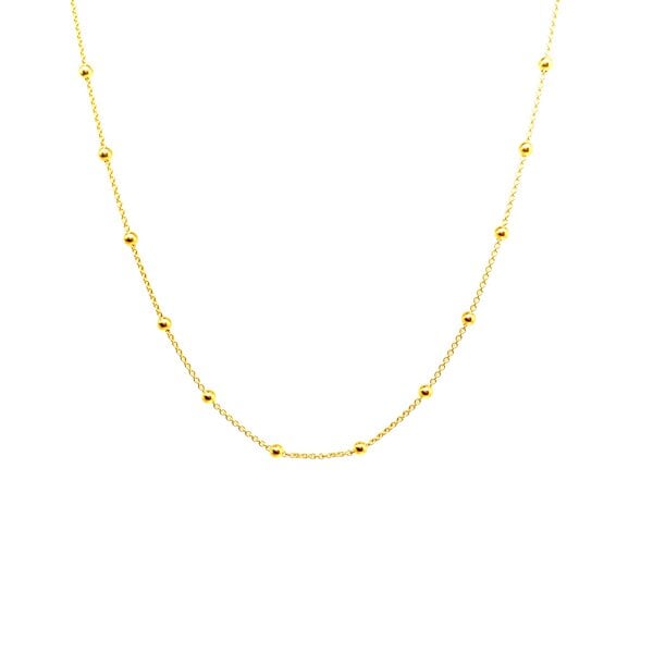 MOANINA Kette Choker Bella - 925 Silber/18k Gold Vermeil von MOANINA