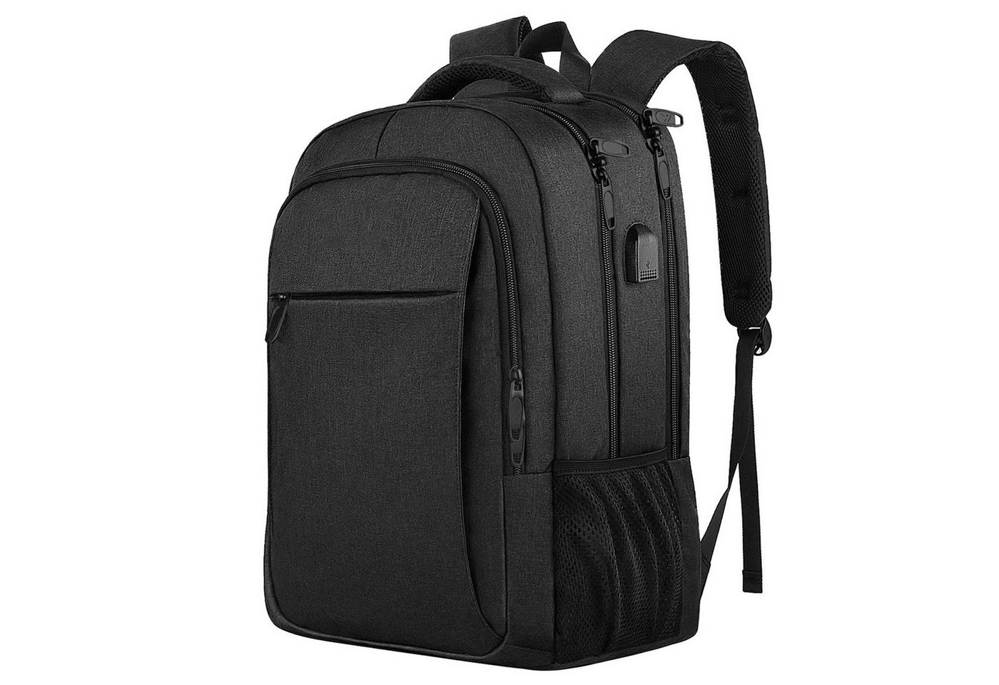 MODFU Laptoprucksack Laptop Rucksack Rucksäcke Schulrucksack Wasserbeständig Laptoptasche (Laptop Notebook Tasche Schule Uni Rucksack, mit USB-Lade-Anschluss, Anti-Diebstahl, Backpack mit Laptopfach), Herren Damen Jungen Teenager Freizeit Arbeit Business Reisen von MODFU