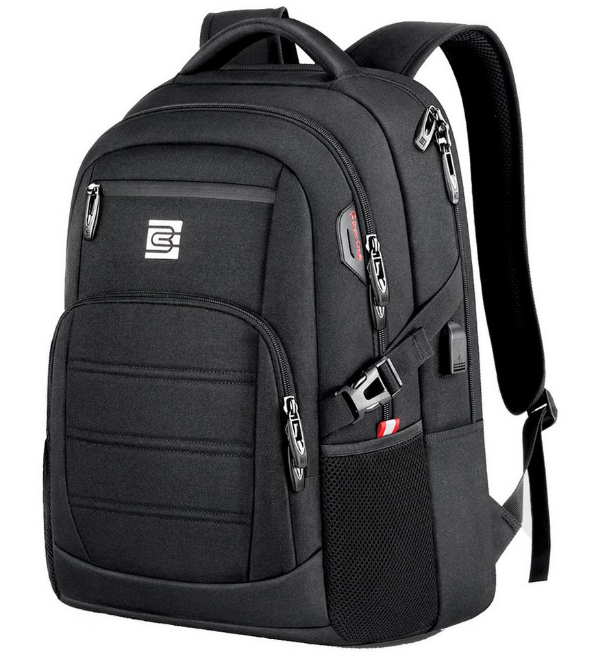 MODFU Laptoprucksack Laptop Rucksack Rucksäcke Schulrucksack Wasserbeständig Laptoptasche (Laptop Notebook Tasche Schule Uni Rucksack 36L/46L, mit USB-Lade-Anschluss, Backpack mit Laptopfach, 45×31×20 cm/51×37×23 cm), Herren Damen Jungen Teenager Freizeit Arbeit Business Reisen von MODFU