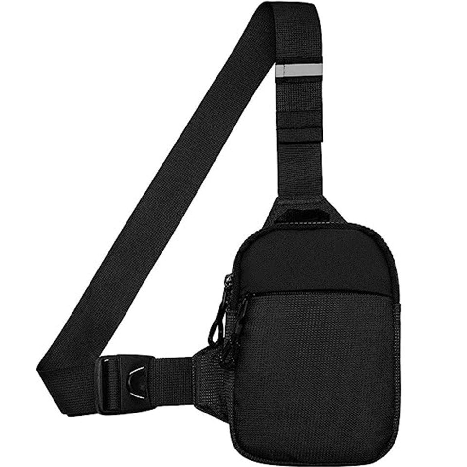 MODFU Schultertasche Brusttasche Sling Schulter Rucksack Rucksäcke Crossbody Umhängetasche (Herren und Damen 22 x 17 x 3 cm oder 19 x 13 x 3 cm, Geldgürtel, Sport, Sporttasche, Handytasche, Unisex), für Outdoor Camping Reisen Wandern Radfahren Multipurpose Tagepacks von MODFU