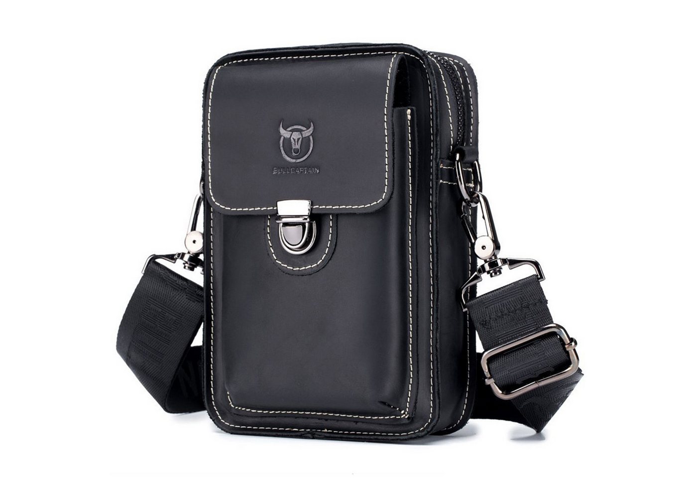 MODFU Umhängetasche Henkeltasche Handtasche Leder Tragetasche Aktentasche Tasche Vintage (Schultertasche Arbeitstasche Messenger-Tasche Schultergurt, Ledertasche, Freizeittasche, luxuriös Luxus, Cross-Body Brieftasche, Leder), für Herren Damen Jungen Freizeit Arbeit Business Schule Büro Reisen von MODFU