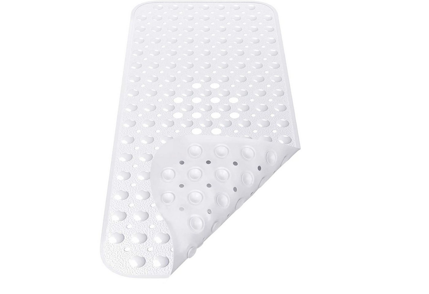 MODFU Wanneneinlage Antirutschmatte Badewanne Duschmatte Badewannenmatte rutschfest, B: 40 cm, L: 101 cm, Wanne Anti-Rutsch mit Abflusslöchern Schimmelresistent Maschinenwaschbar, 1-tlg., 101x40cm BPA frei Badematte, nur für glatten nicht strukturierten Duschwannenböden von MODFU