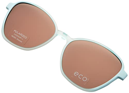 MODO & ECO Damen Grenada Clip On Sonnenbrille, Light Blue/Copper, 66 von MODO & ECO