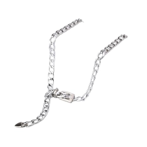 Taillenkette Gürtel Damen Bauchkette Gürtel Mode Frauen Metall Kettengürtel Casual New Designer Pin Schnalle Gürtel for Damen Legierung Stil Gürtel for Jeans Kleid Taille Kette Bauchkette Schmuck (Si von MOEENS