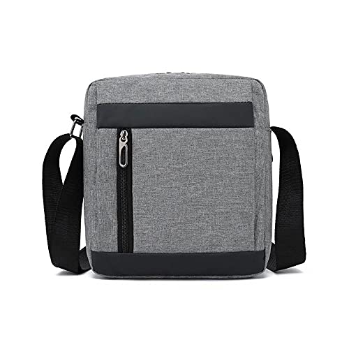 MOEIDO Umhängetasche 1 stück männer tasche massiv farbe nylon crossbody taschen wasserdichte tieftfeft messenger Bags sommer umhängetaschen(Color:Gray) von MOEIDO