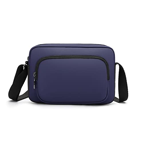 MOEIDO Umhängetasche Leichte Mode Herren Umhängetasche Hohe Qualität Wasserdichte Männer Mini Messenger Bag Männer und Frauen Messenger Bag(Color:Blue) von MOEIDO