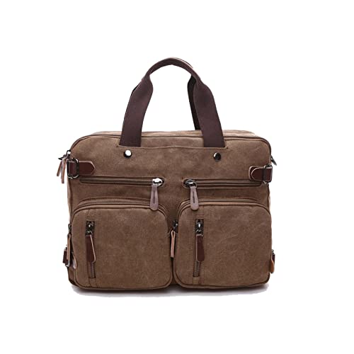 MOEIDO Umhängetasche Männer Leinwand Tasche Leder Aktentasche Reise Koffer Messenger Schulter Tote Zurück Handtasche Große Freizeitbetäubung Laptop Tasche von MOEIDO