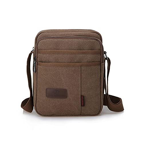 MOEIDO Umhängetasche Männer Leinwand Umhängetasche Casual Travel Herren Crossbody Tasche Männer Messenger Bags Satchel Handtaschen(Color:D) von MOEIDO