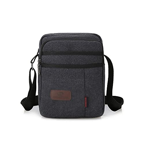 MOEIDO Umhängetasche Männer Leinwand Umhängetasche Casual Travel Herren Crossbody Tasche Männer Messenger Bags Satchel Handtaschen(Color:E) von MOEIDO