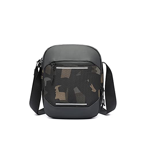 MOEIDO Umhängetasche Männer Mode Multifunktionsantie Diebstahl Umhängetasche Wasserdichte Crossbody Travel Sling Bag Pack Messenger Pack für Männchen(Color:Multi-colored) von MOEIDO