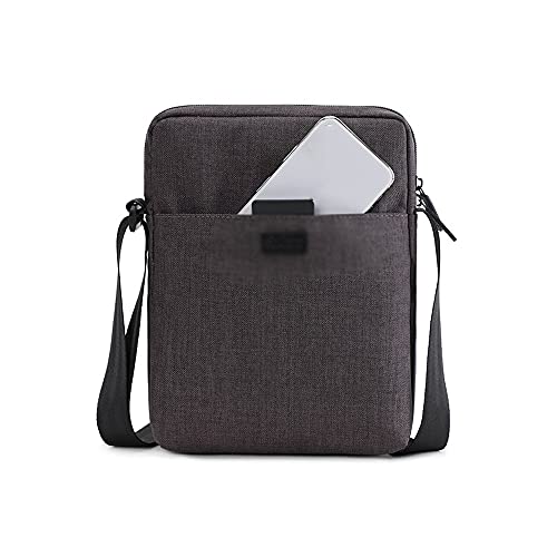 MOEIDO Umhängetasche Männer Taschen Licht Leinwand Umhängetasche für 7,9 'Casual Crossbody Taschen wasserdichte Business Umhängetasche für Männer(Grijs) von MOEIDO