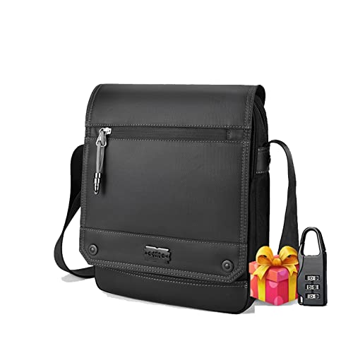 MOEIDO Umhängetasche Männer Umhängetaschen Wasserdichte Business Crossbody Bag Pack Kurzurlaub Männliche Schwarz Einzelne Brusttaschen von MOEIDO